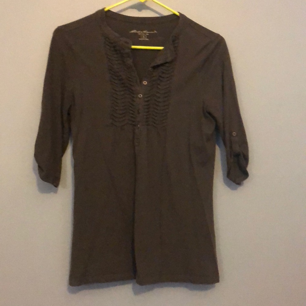 Henley with Pleat Detail